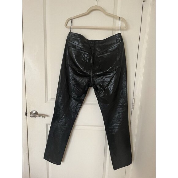 Ralph Lauren Purple Label Women's Coated Slim Fit Jeans - Size 30 - BLACK - Picture 5 of 15